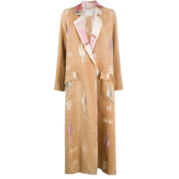 Forte_Forte Long Coat Duster southwestern print size 0 XS - Picture 1 of 9